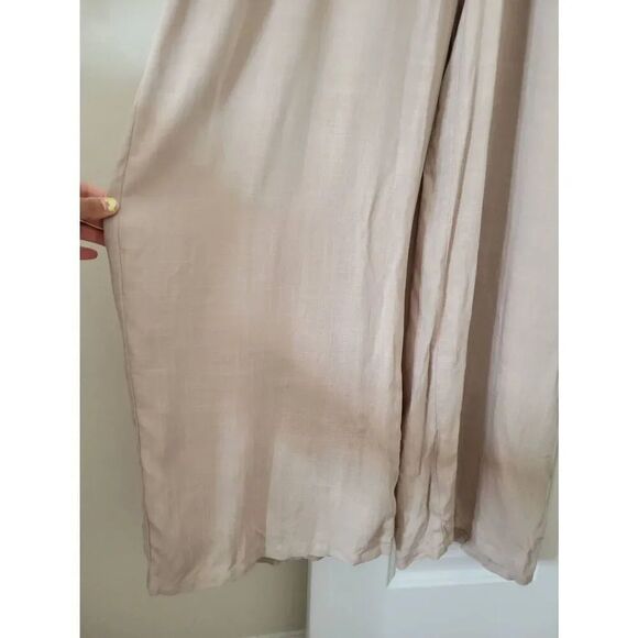 Lulus Bring the Dream Beige Button-Up Jumpsuit M NWT - Picture 7 of 13